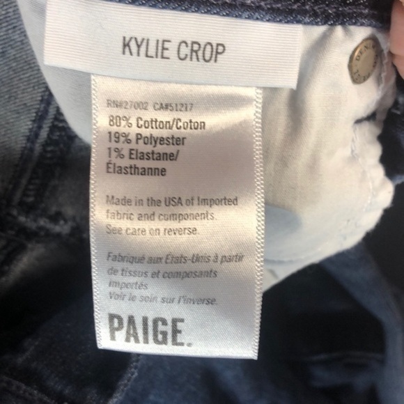 Paige Denim 'Kylie' Crop Jeans Size 25 - Picture 4 of 5
